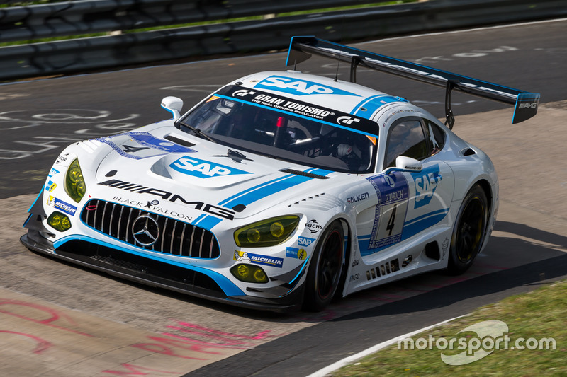 #4 AMG-Team Black Falcon, Mercedes-AMG GT3: Bernd Schneider, Maro Engel ...