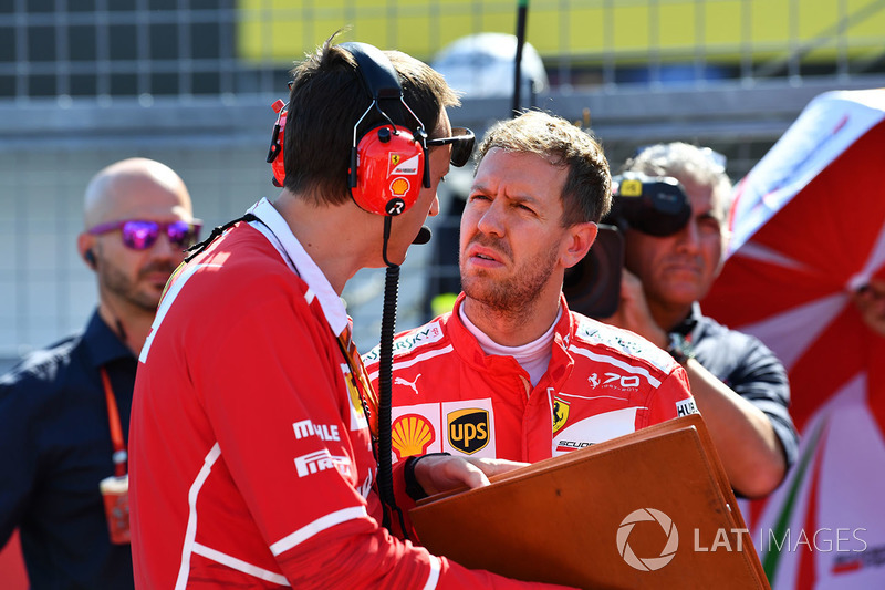 Sebastian Vettel, Ferrari y Riccardo Adami, Ferrari