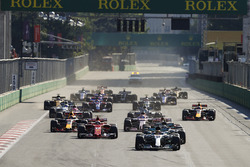 Lewis Hamilton, Mercedes AMG F1 W08, Valtteri Bottas, Mercedes AMG F1 W08, Sebastian Vettel, Ferrari