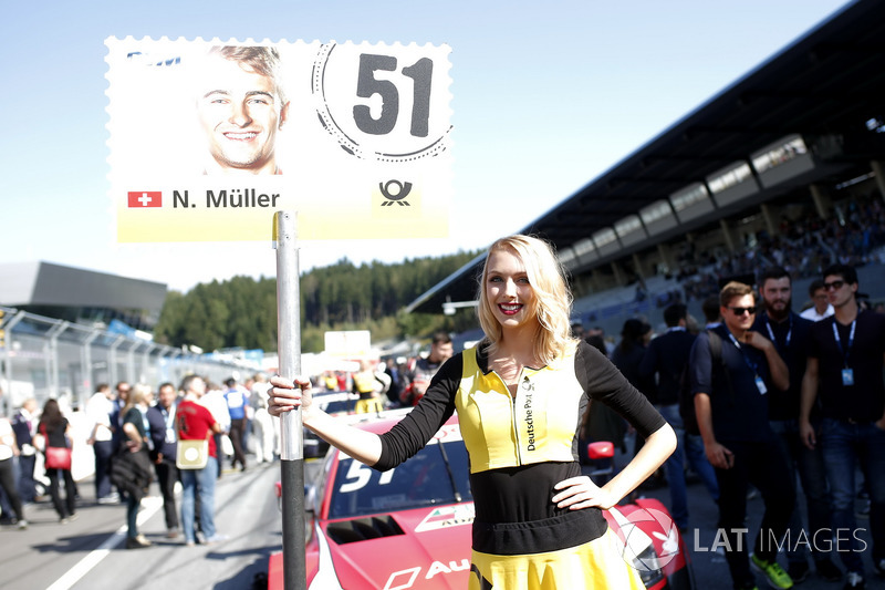 Chica de la parrilla para  Nico Müller, Audi Sport Team Abt Sportsline, Audi RS 5 DTM