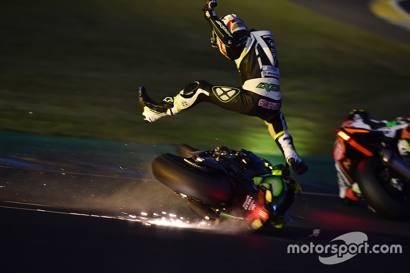 2. #35 Yamaha: Maxime Diard crash