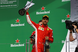 Sebastian Vettel, Ferrari op het podium