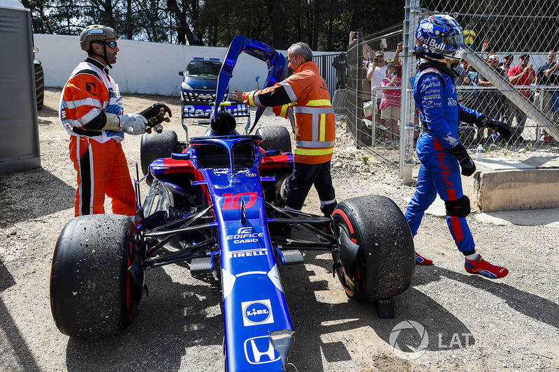 Abandon : Pierre Gasly (Toro Rosso)