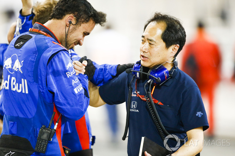 Toyoharu Tanabe, F1 Teknik Direktör, Honda, Toro Rosso ekibi ile dördüncü sırayı kutluyor