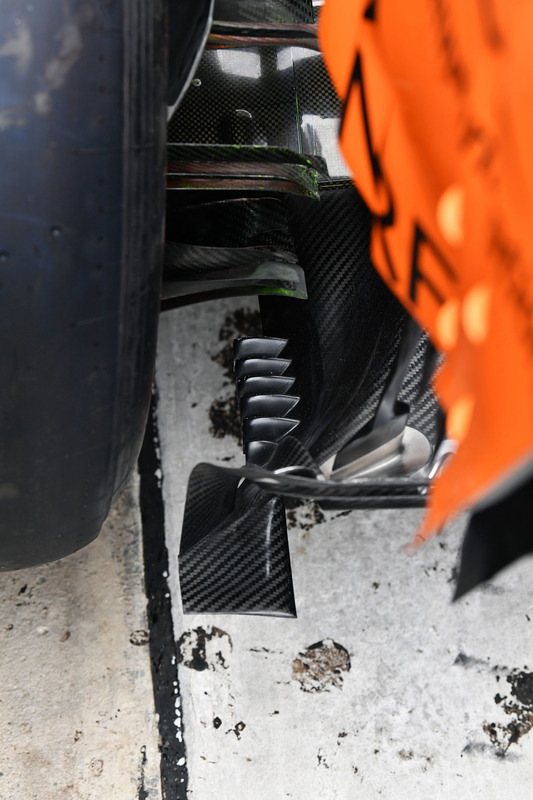 McLaren MCL33 detalle de aerodinámica