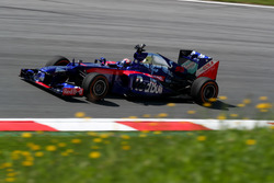 Marc Marquez, tests the Toro Rosso F1 car
