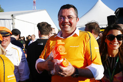Éric Boullier, directeur de la compétition de McLaren lors de la course de radeaux