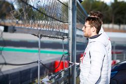 Romain Grosjean, Haas F1 Team, watches the action from trackside