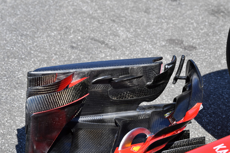 Ferrari SF71H front wing detail