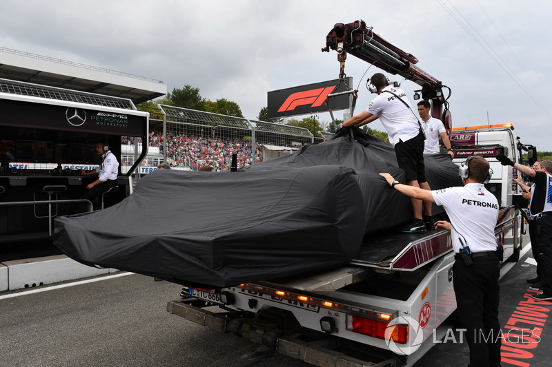 De Mercedes W09 van Lewis Hamilton