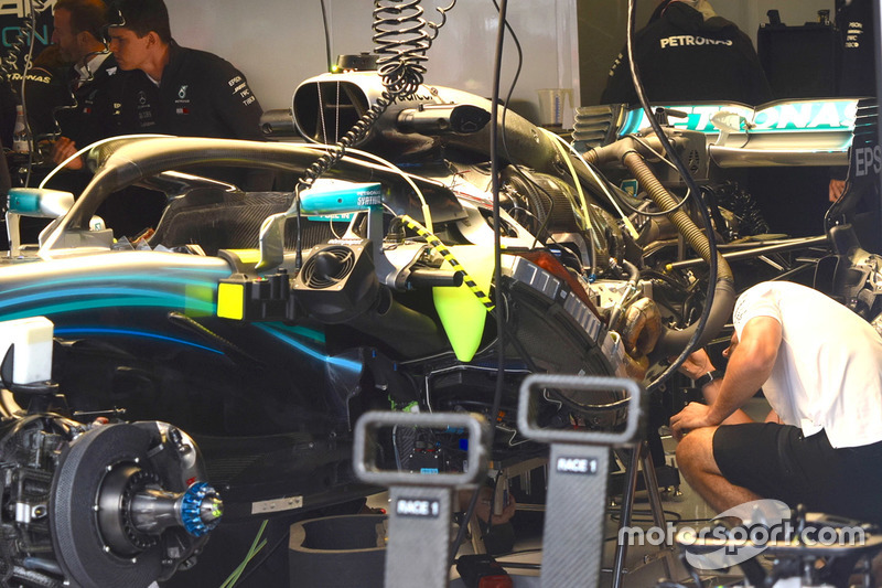Detalle del Mercedes AMG F1 W09