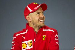 Sebastian Vettel, Ferrari en la conferencia de prensa