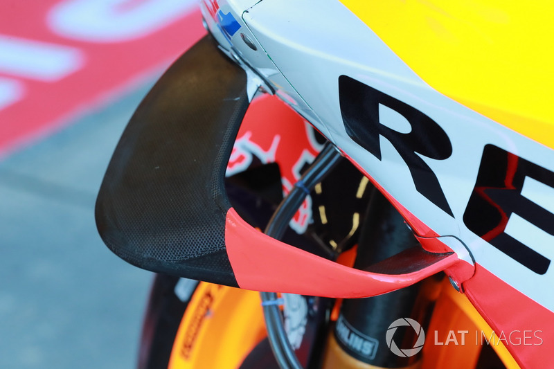Bike of Marc Marquez, Repsol Honda Team, wing