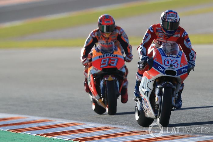 Andrea Dovizioso, Ducati Team, Marc Marquez, Repsol Honda Team