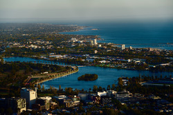 Atmosfer Melbourne şehir genel görünüm