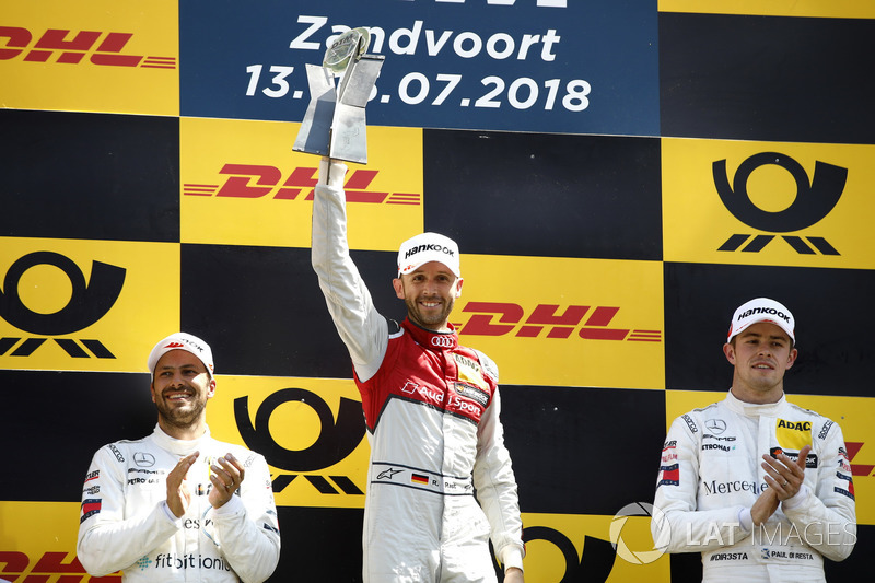 Podium: Race winner René Rast, Audi Sport Team Rosberg, second place Gary Paffett, Mercedes-AMG Team HWA, third place Paul Di Resta, Mercedes-AMG Team HWA