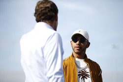 Lewis Hamilton, Mercedes AMG F1, inaugure la piste de karting