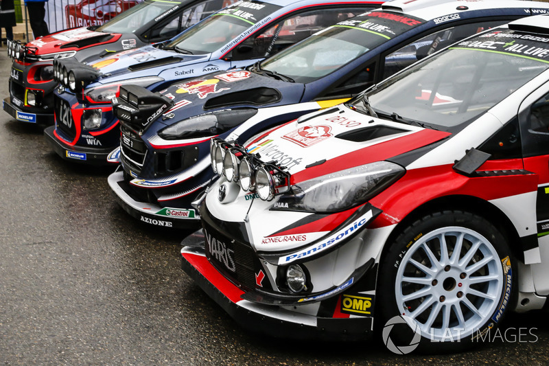 2018 WRC araçları grup fotoğrafı