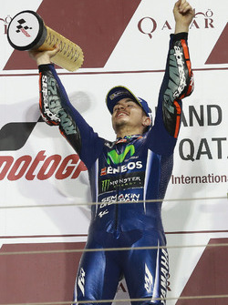 Podium: Race winner Maverick Viñales, Yamaha Factory Racing