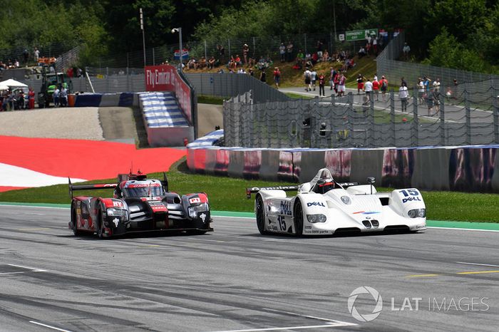 Gerhard Berger, BMW V12 LMR y Tom Kristensen, Audi R18