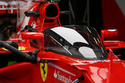Sebastian Vettel, Ferrari SF70H, cockpit shield