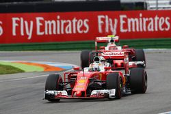 Sebastian Vettel, Ferrari SF16-H leads team mate Kimi Raikkonen, Ferrari SF16-H