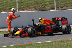 Winnaar Max Verstappen, Red Bull Racing viert zijn overwinning