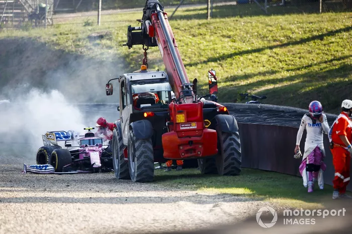 Lance Stroll, Racing Point RP20 dopo l'incidente