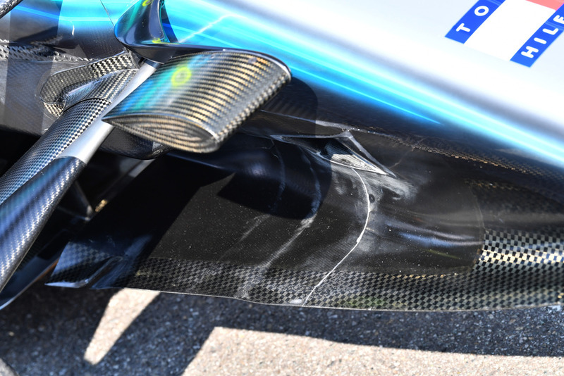 Détails du nez de la Mercedes AMG F1 W09