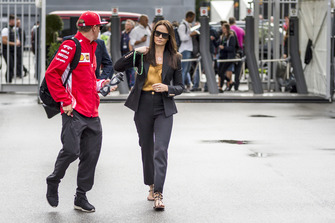 Kimi Raikkonen, Ferrari with his wife Minttu Virtanen