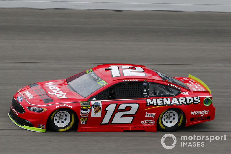 4. Ryan Blaney, Team Penske, Ford Fusion Menards/Wrangler Riggs Workwear