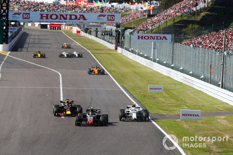 GP Jepang - Kevin Magnussen/Charles Leclerc (balapan)