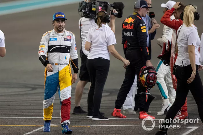 Fernando Alonso, McLaren en Parc Ferme 