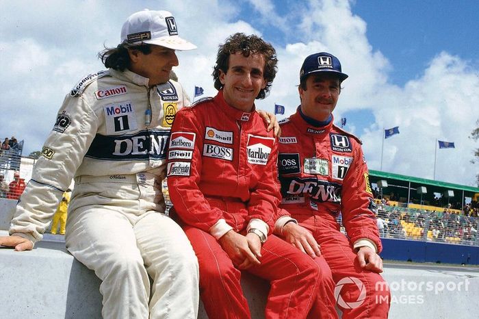 7. Nelson Piquet-Alain Prost-Nigel Mansell: 7