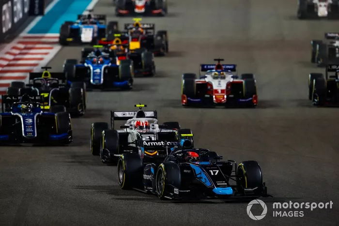 Marcus Armstrong, Dams, Ralph Boschung, Campos Racing, Guanyu Zhou, Uni-Virtuosi Racing
