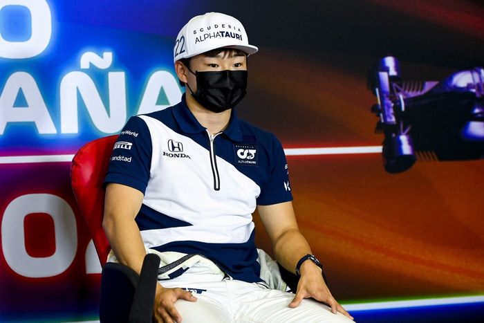 Yuki Tsunoda, AlphaTauri en la conferencia de prensa
