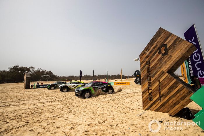 Mikaela Ahlin-Kottulinsky, Kevin Hansen, JBXE Extreme-E Team, Christine 'GZ' Giampaoli Zonca, Oliver Bennett, Hispano Suiza Xite Energy Team, Jamie Chadwick, Stephane Sarrazin, Veloce Racing