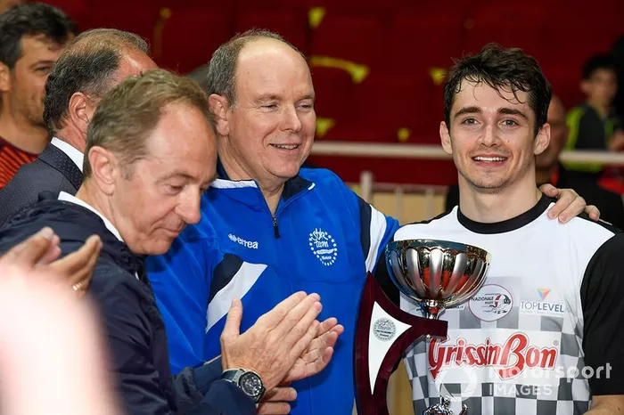 H.S.H. Principe Alberto de Monaco y Charles Leclerc