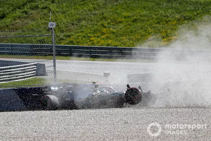 L'accident de Valtteri Bottas, Mercedes AMG W10 
