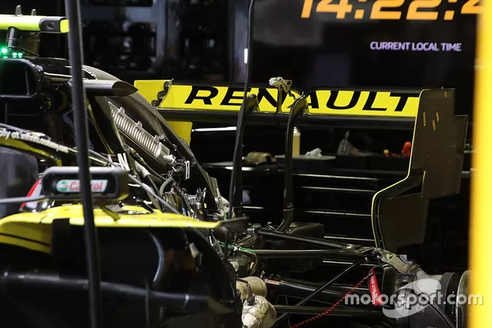 Detalle técnico del Renault F1