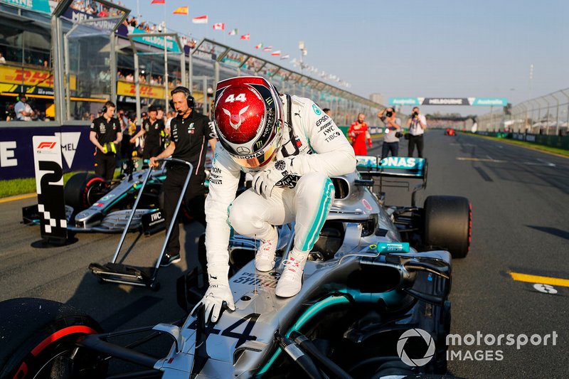 Pole Sitter Lewis Hamilton, Mercedes AMG F1