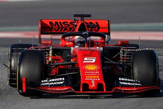 Sebastian Vettel, Ferrari SF90 with aero sensors