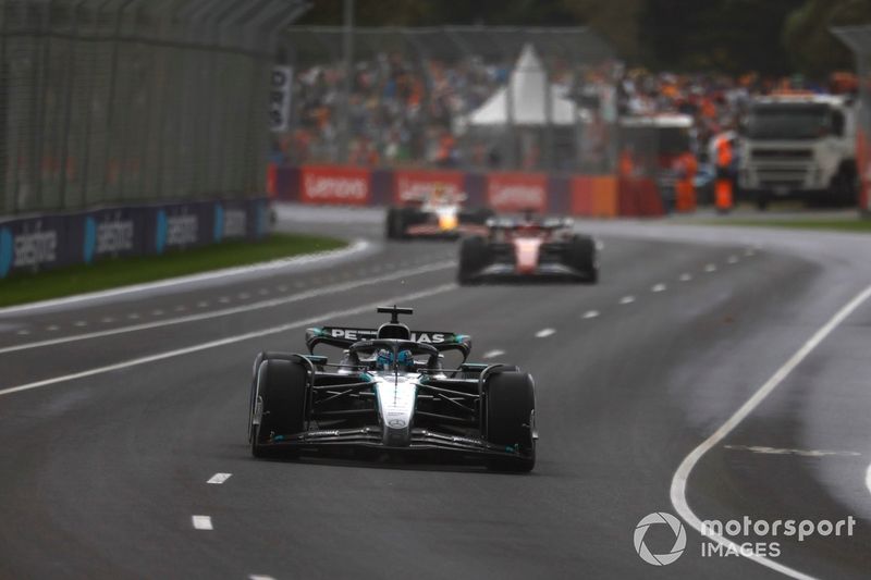 Charles Leclerc, Ferrari, George Russell, Mercedes