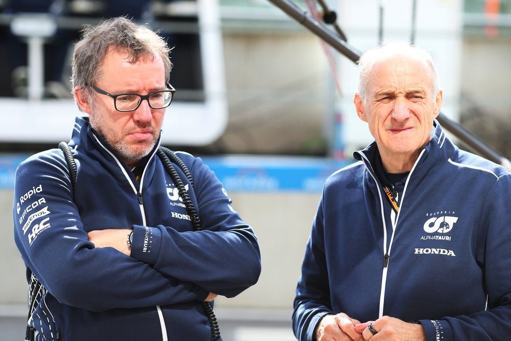 Jody Egginton, Direttore Tecnico AlphaTauri con il team principal Franz Tost