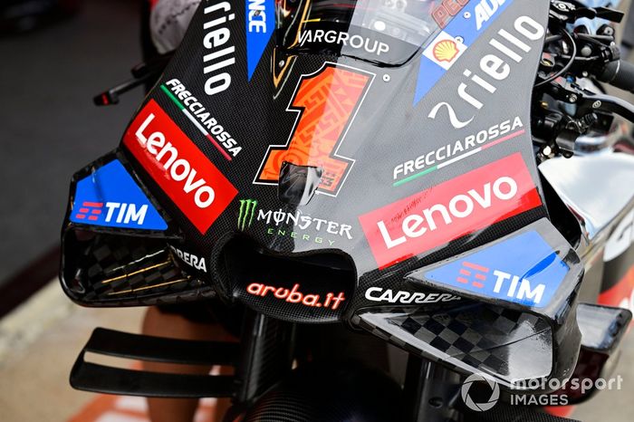 Moto del equipo Ducati