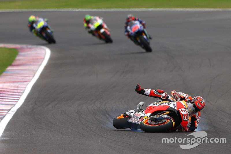 Marc Marquez, Repsol Honda Team, crash