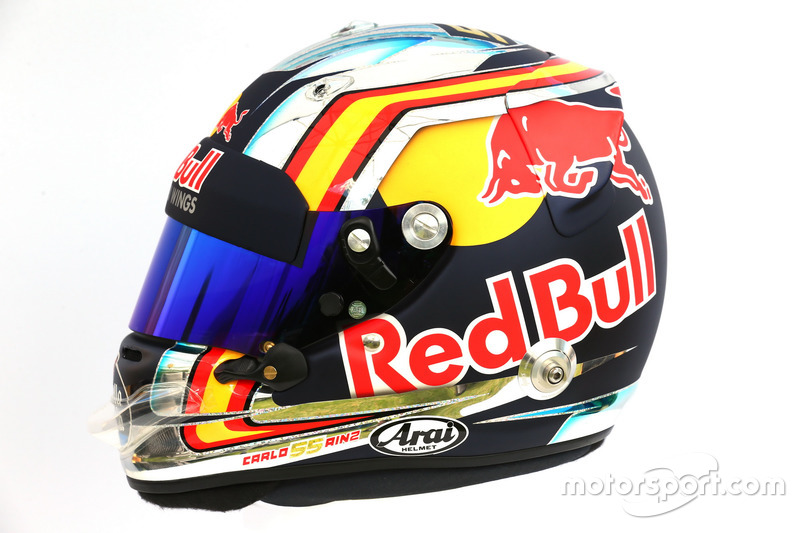 Casco de Carlos Sainz Jr., Scuderia Toro Rosso STR12