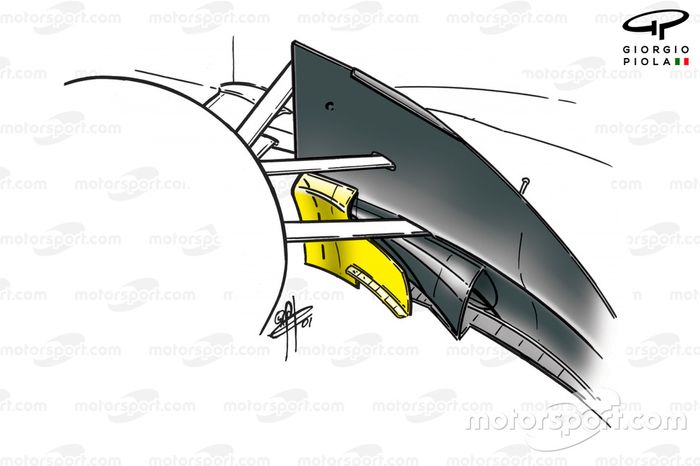 McLaren MP4-16: Bargeboard