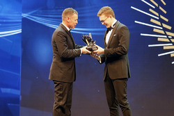 Tom Kristensen and Rookie of the Year Kevin Hansen, Peugeot Hansen Academy