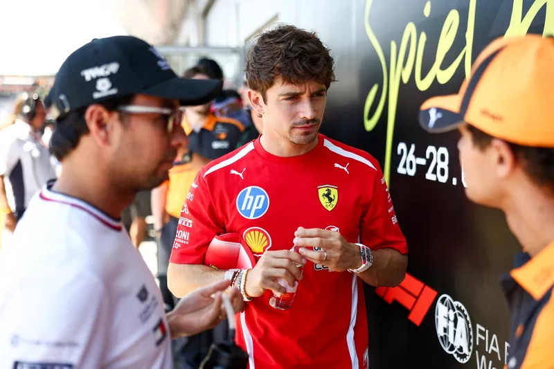 Charles Leclerc, Ferrari, Lando Norris, McLaren, Sergio Perez, Cadillac Racing